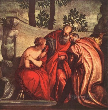 Susana en el baño Renacimiento Paolo Veronese Pinturas al óleo